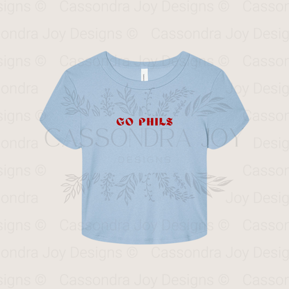 Go Phils Crop Tee