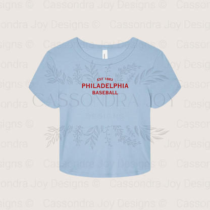 Minimalist Baseball Crop Tee