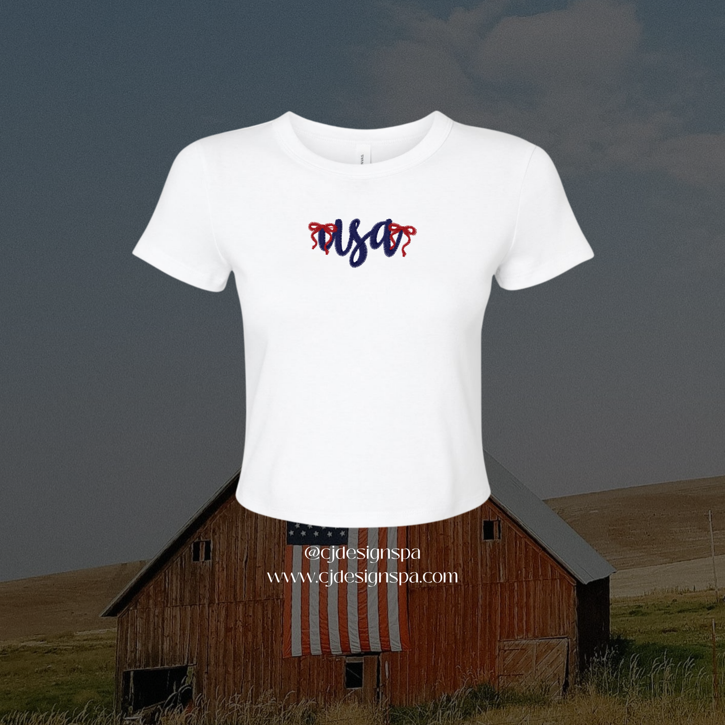 USA Bows Crop Tee
