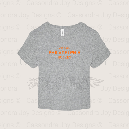 Minimalist Hockey Crop Tee