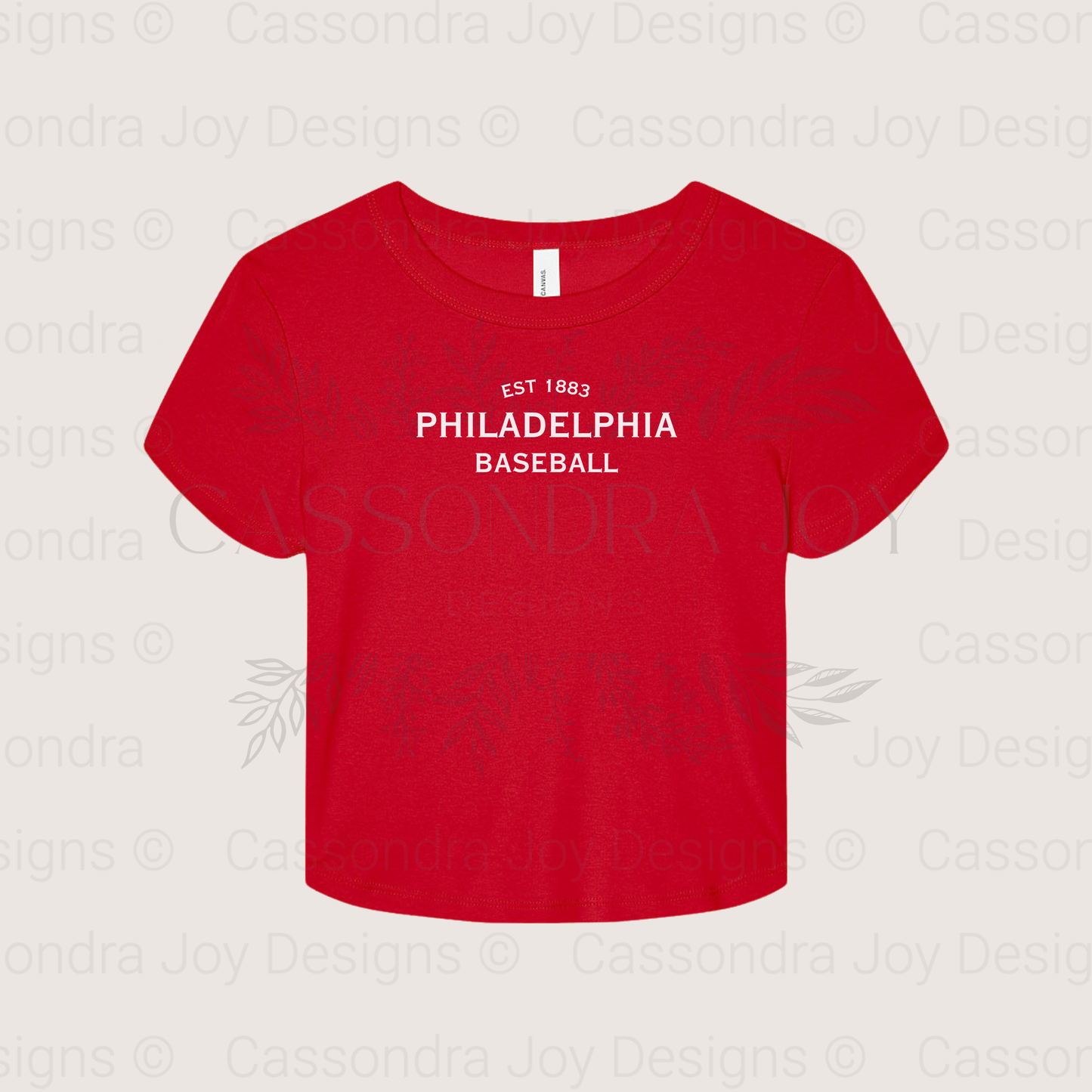 Minimalist Baseball Crop Tee