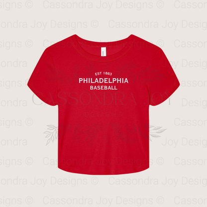 Minimalist Baseball Crop Tee