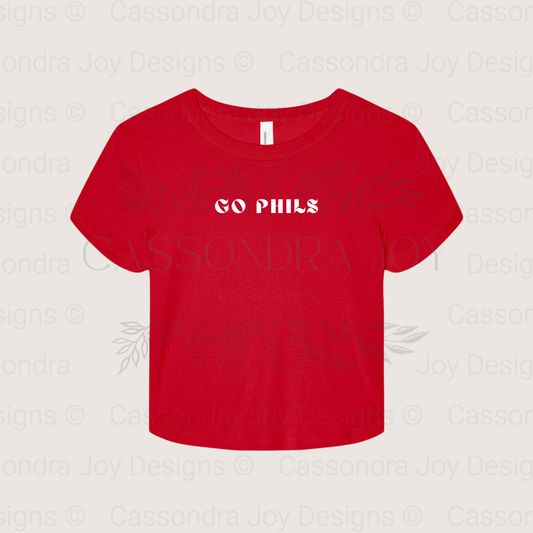Go Phils Crop Tee
