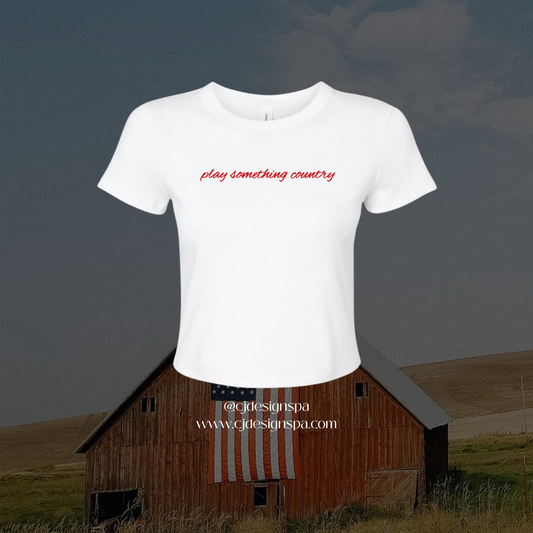 Play Something Country Crop Tee