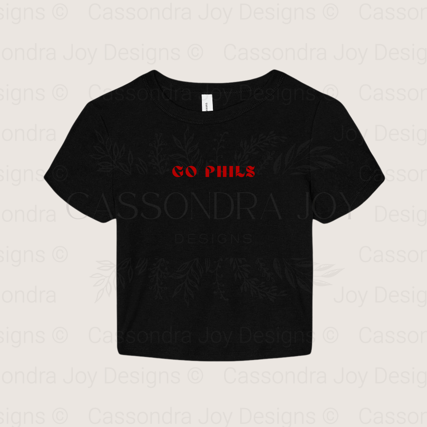 Go Phils Crop Tee