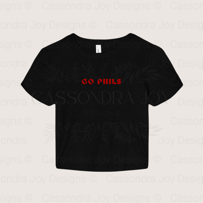 Go Phils Crop Tee