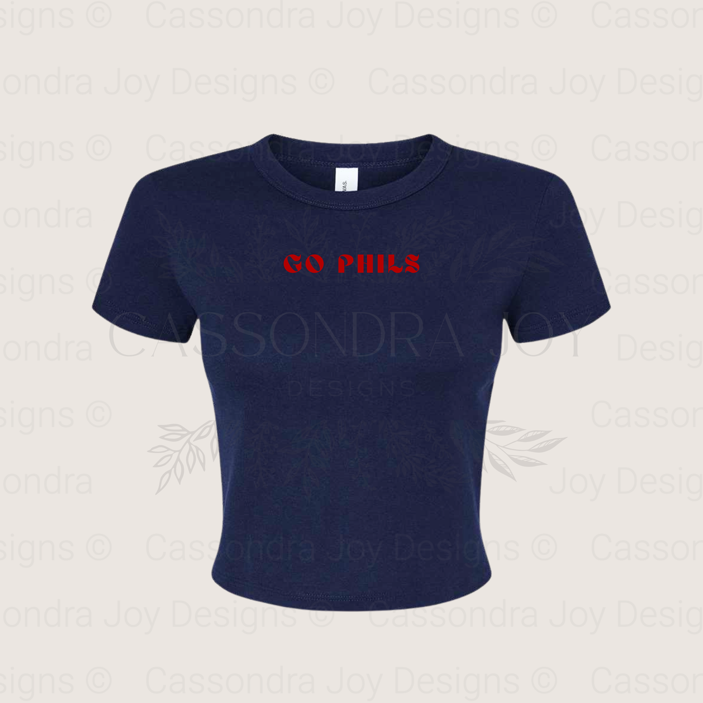 Go Phils Crop Tee