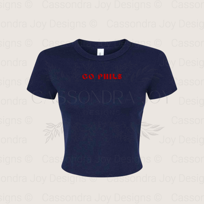 Go Phils Crop Tee