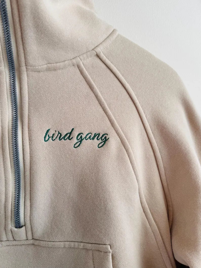 Birg Gang Embroidered Scuba Sweatshirt