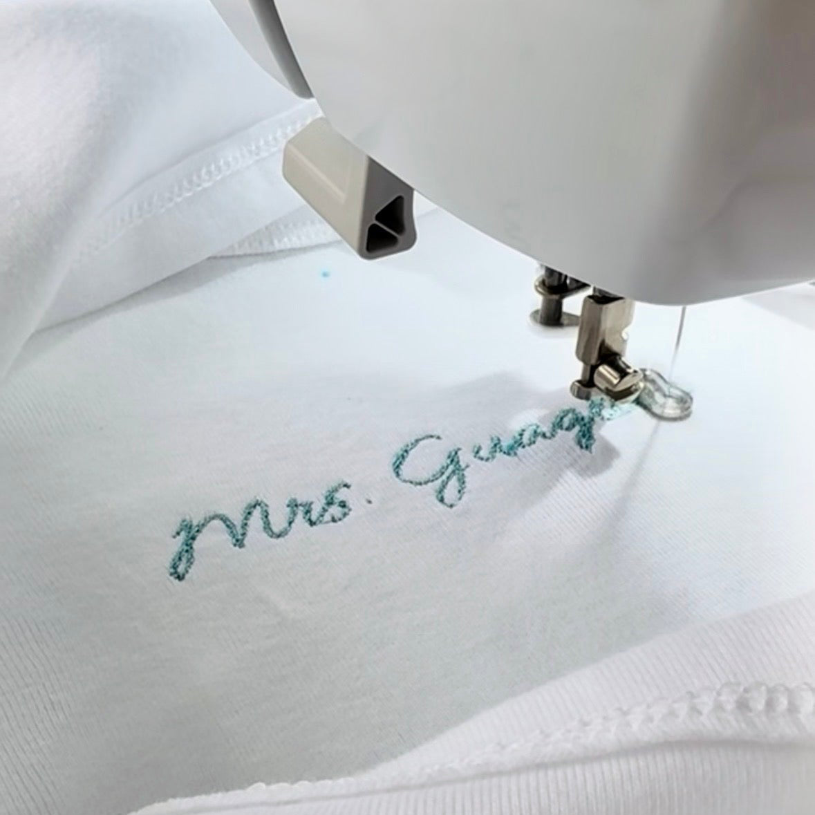Embroidered "Mrs." Custom Bridal Crop Tee