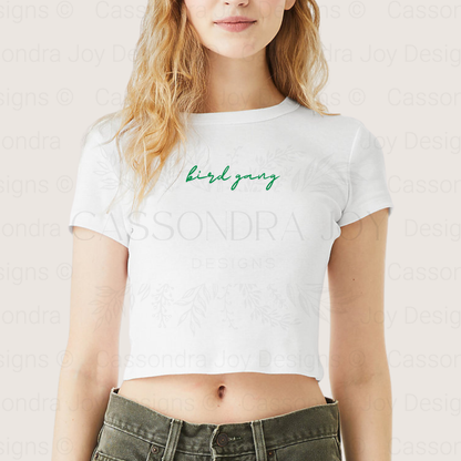 Bird Gang Football Crop Tee