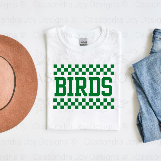 Checkered Birds Football Shirt