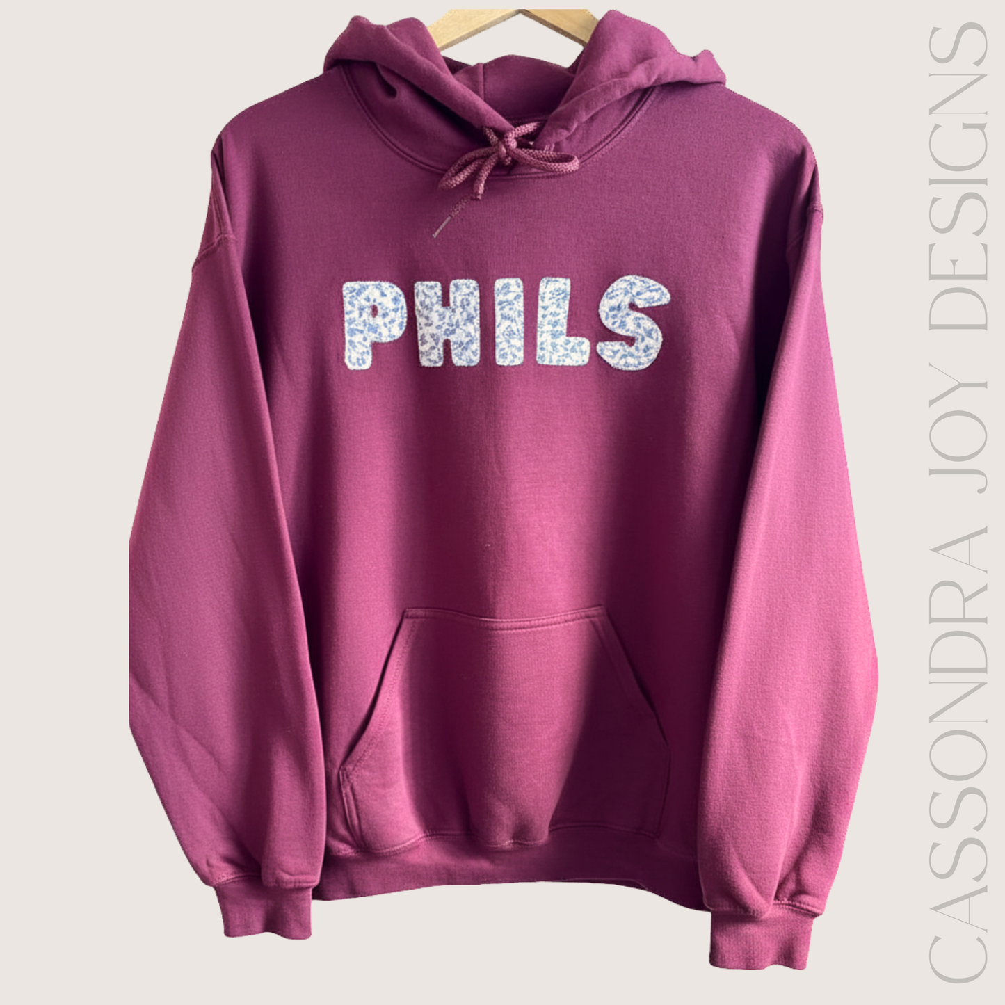 Phils Patchwork Sweatshirt - Blue Lettering
