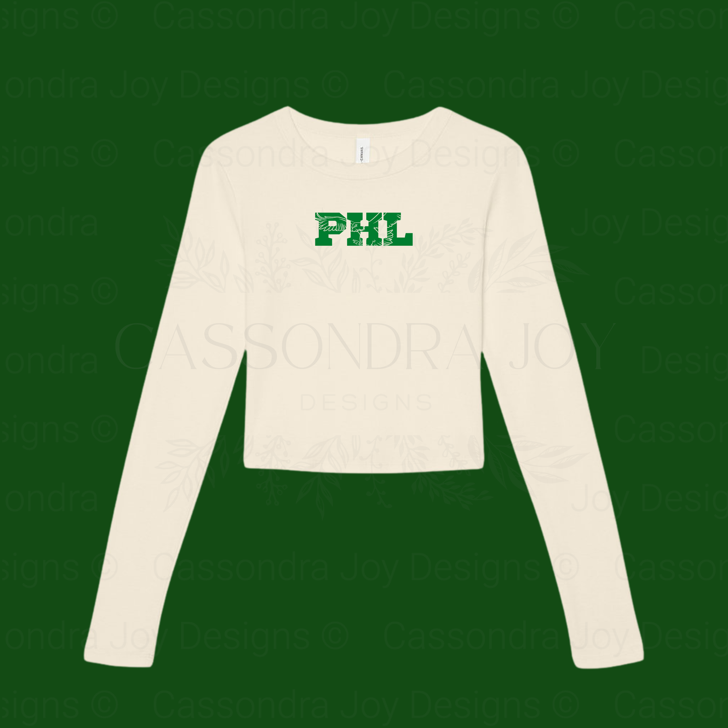 PHL Football Long Sleeve Crop Tee