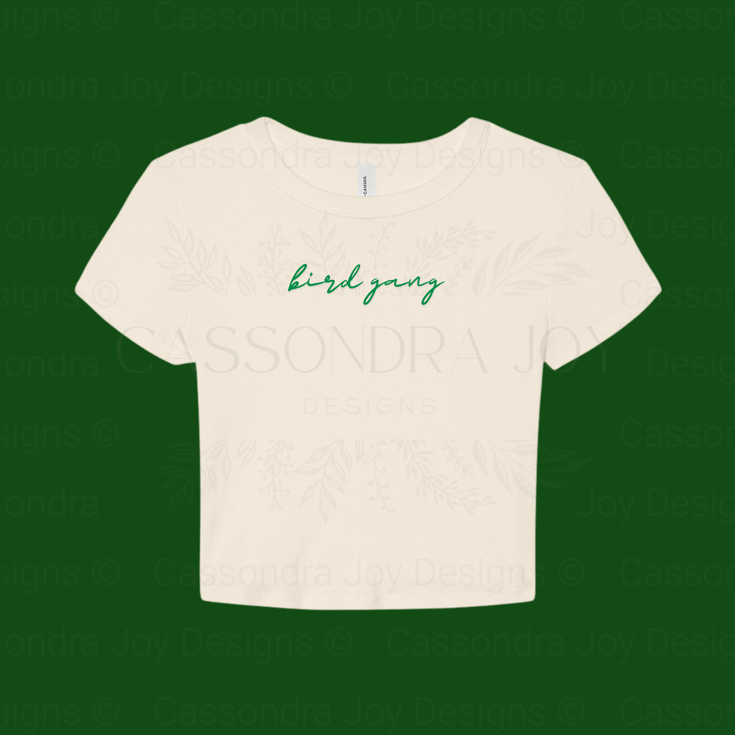 Bird Gang Football Crop Tee