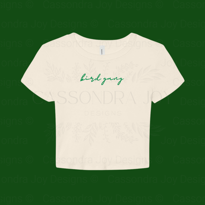 Bird Gang Football Crop Tee