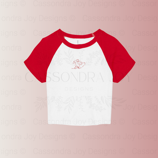 Philly Phanatic Raglan Crop Tee
