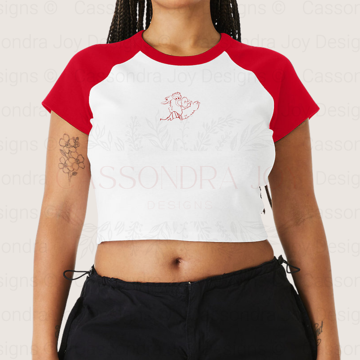 Philly Phanatic Raglan Crop Tee