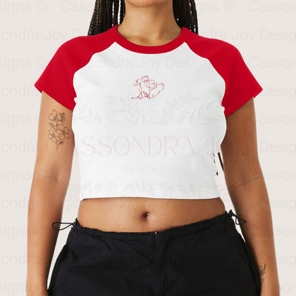 Philly Phanatic Raglan Crop Tee